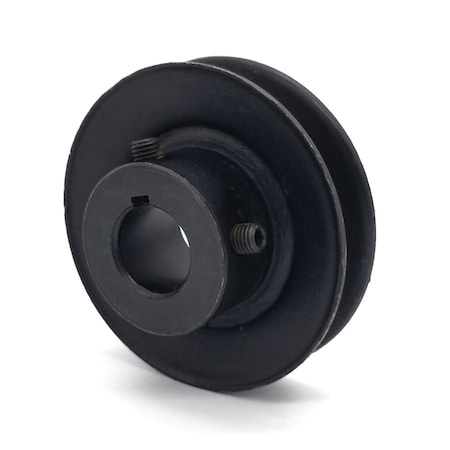 Terre Products V-Groove Drive Pulley - 3'' Dia. - 3/4'' Bore - Steel 130034B